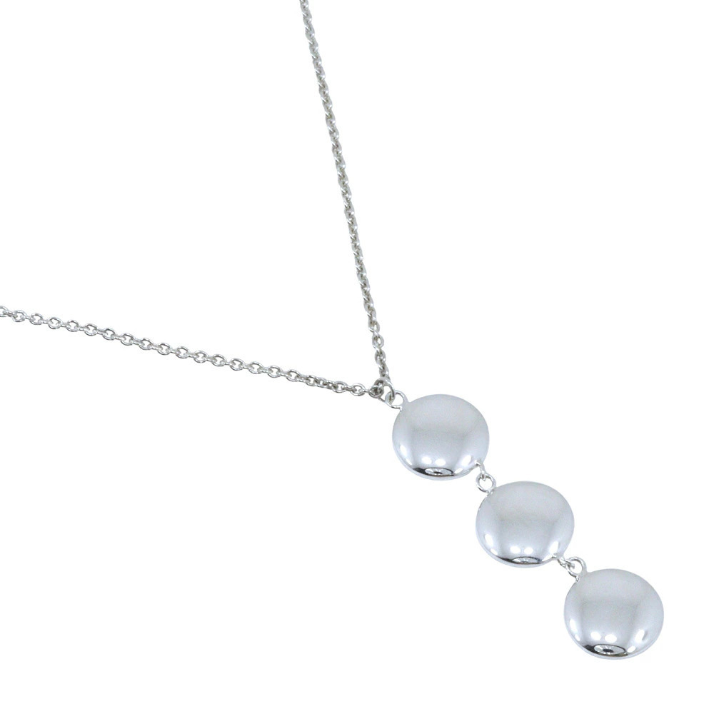 Tiffany Co Triple Circle Drop Necklace Sterling Silver